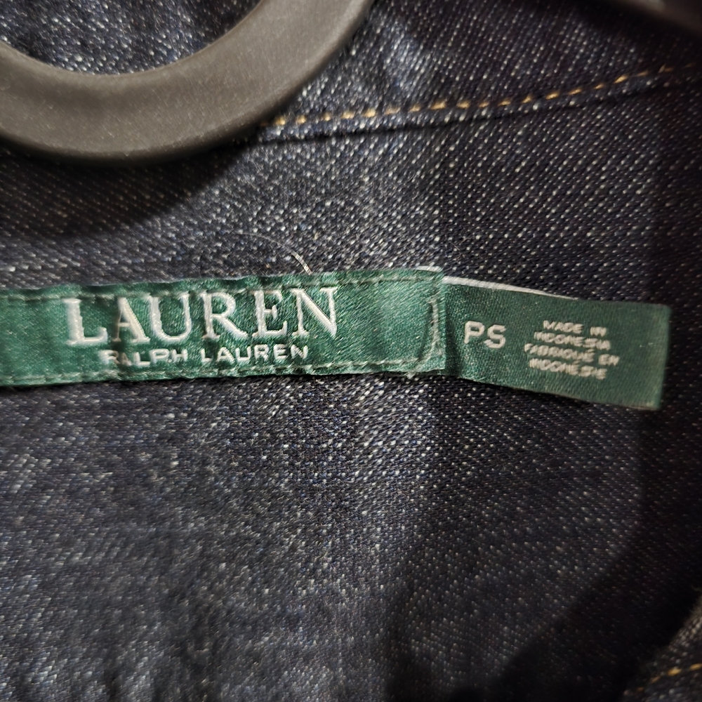 Women's Denim Lauren Ralph Lauren Dress   Size Petite Small - Picture 7 of 7